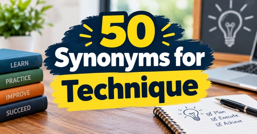 50 Synonyms for Technique