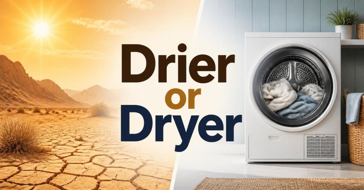 Drier or Dryer