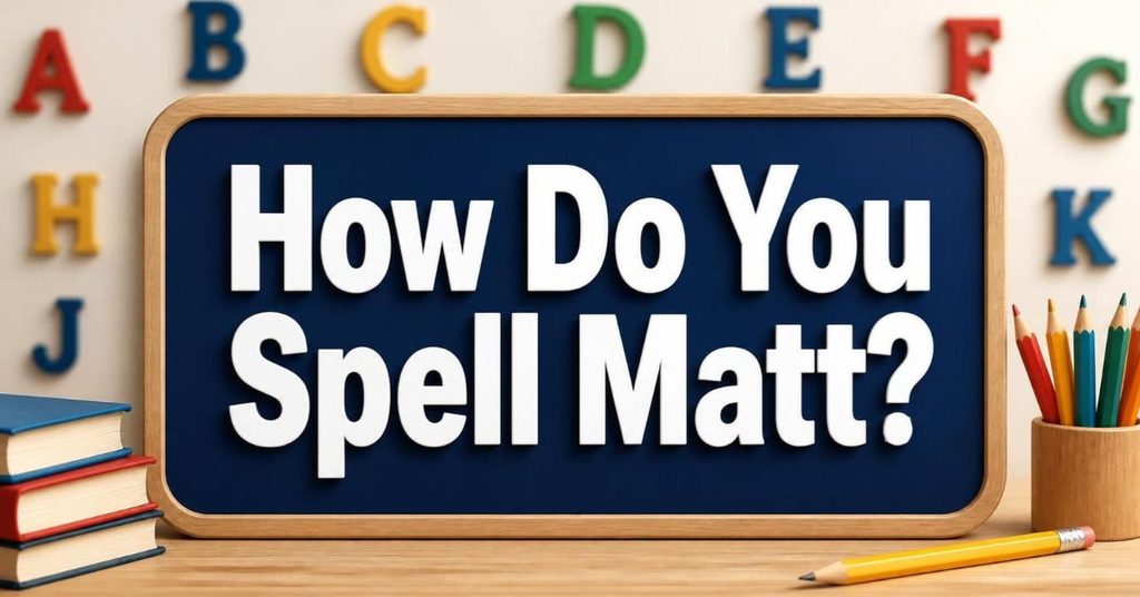 How Do You Spell Matt_