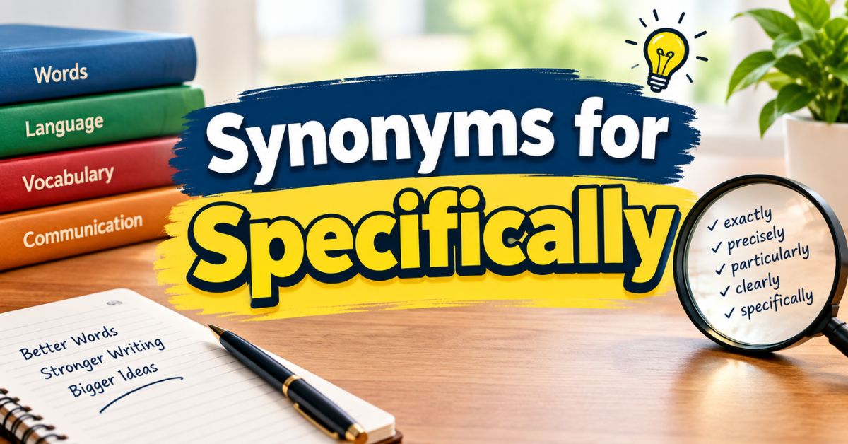 Synonyms for Specifically