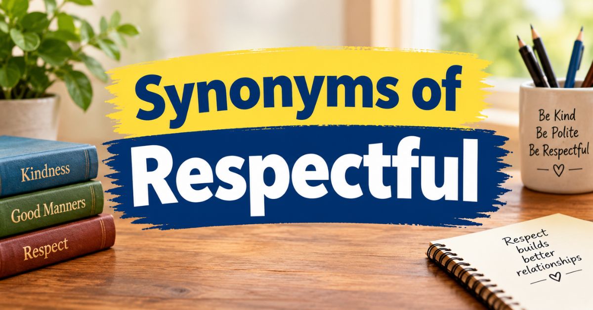 Synonyms of Respectful