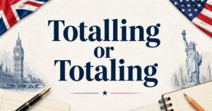 Totalling or Totaling